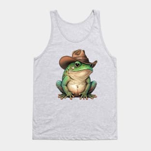 Cowboy Frog - I Love Frogs - Funny Toad Tank Top